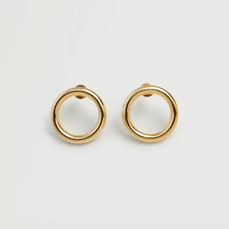 Embossed hoop earrings